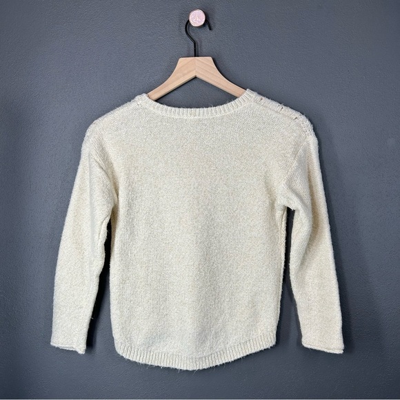 Oshkosh B'gosh Girls Cream and Gold Knitted Sweater - Picture 5 of 7